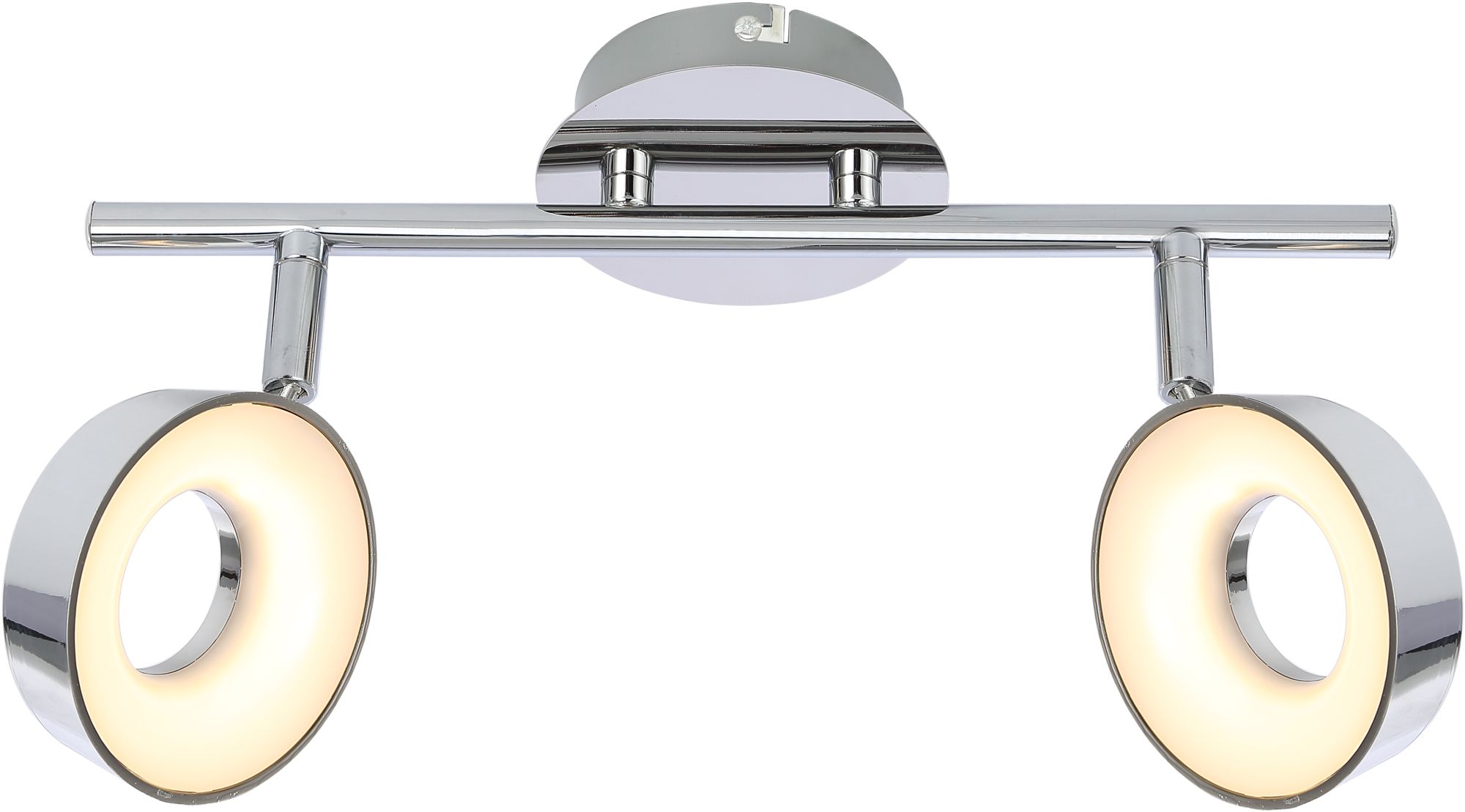 Candellux Isla lampă de tavan 2x4 W crom 92-61713