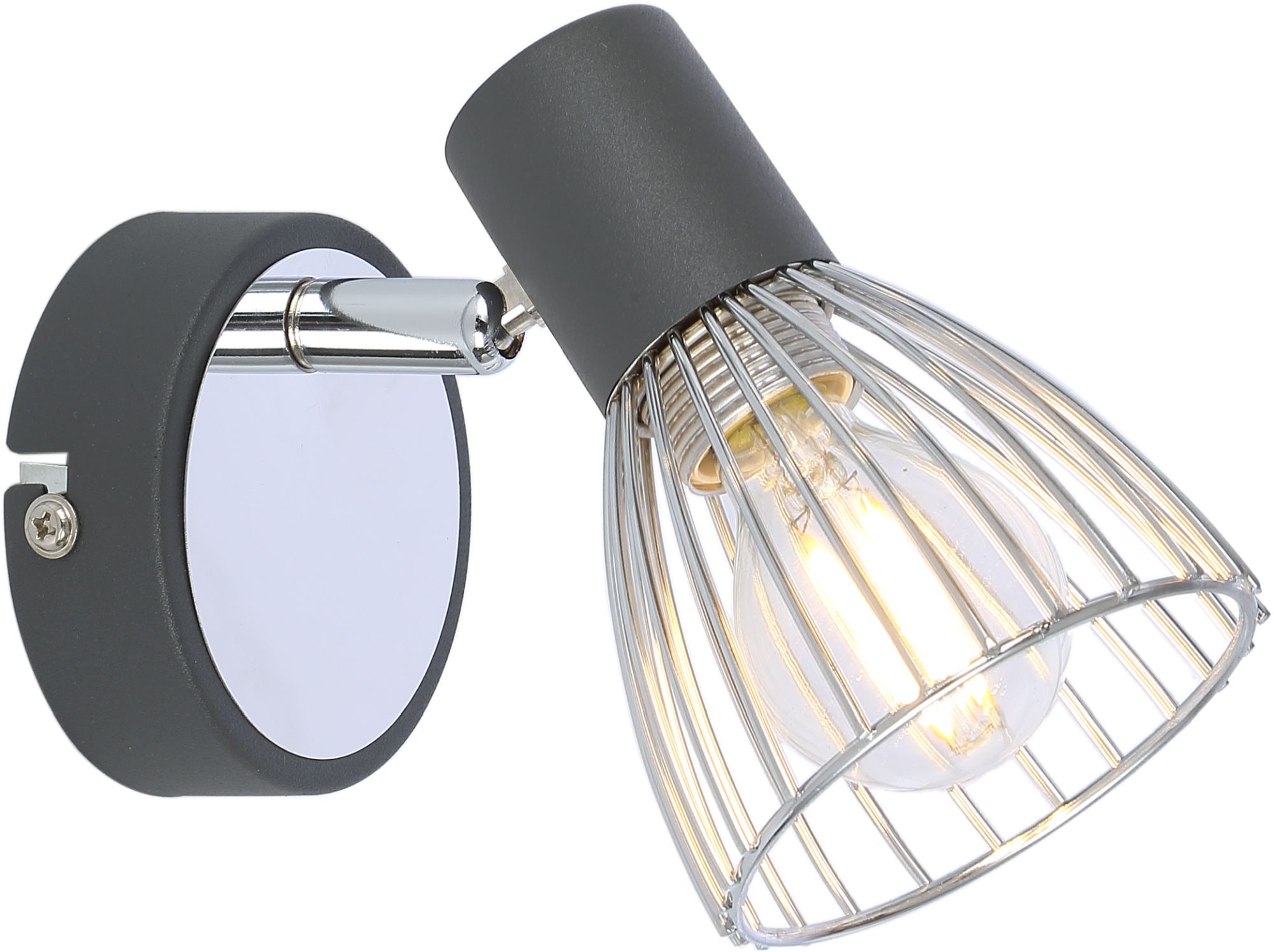 Candellux Modo lampă de perete 1x40 W negru-crom 91-61515