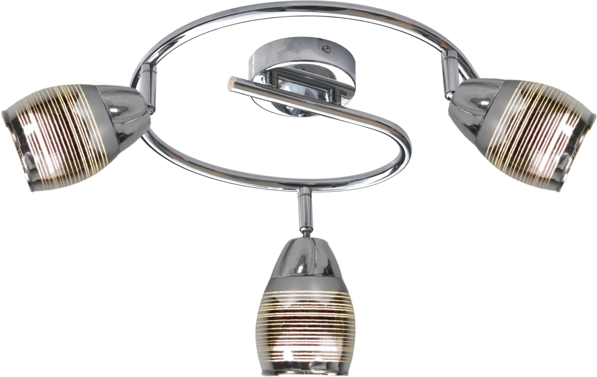 Candellux Milton lampă de tavan 3x10 W crom 93-61300