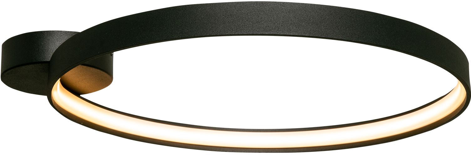 Zuma Line Circle lampă de tavan 1x30 W negru LA0770