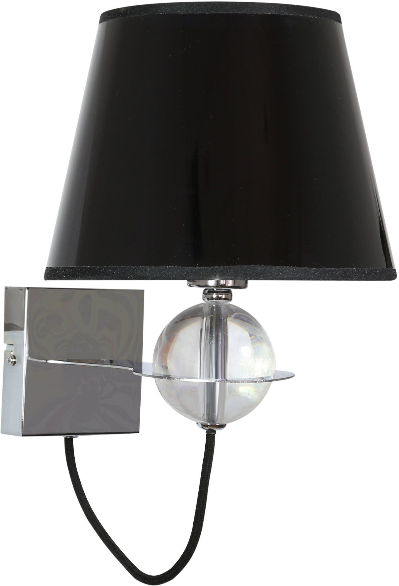 Candellux Tesoro lampă de perete 1x40 W negru-crom 21-29508