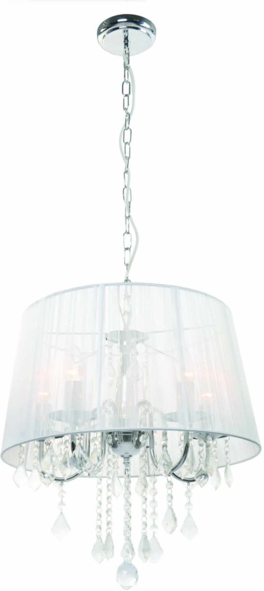 Light Prestige Mona lampă suspendată 5x40 W alb-argint LP-5005/5PSREBRNA