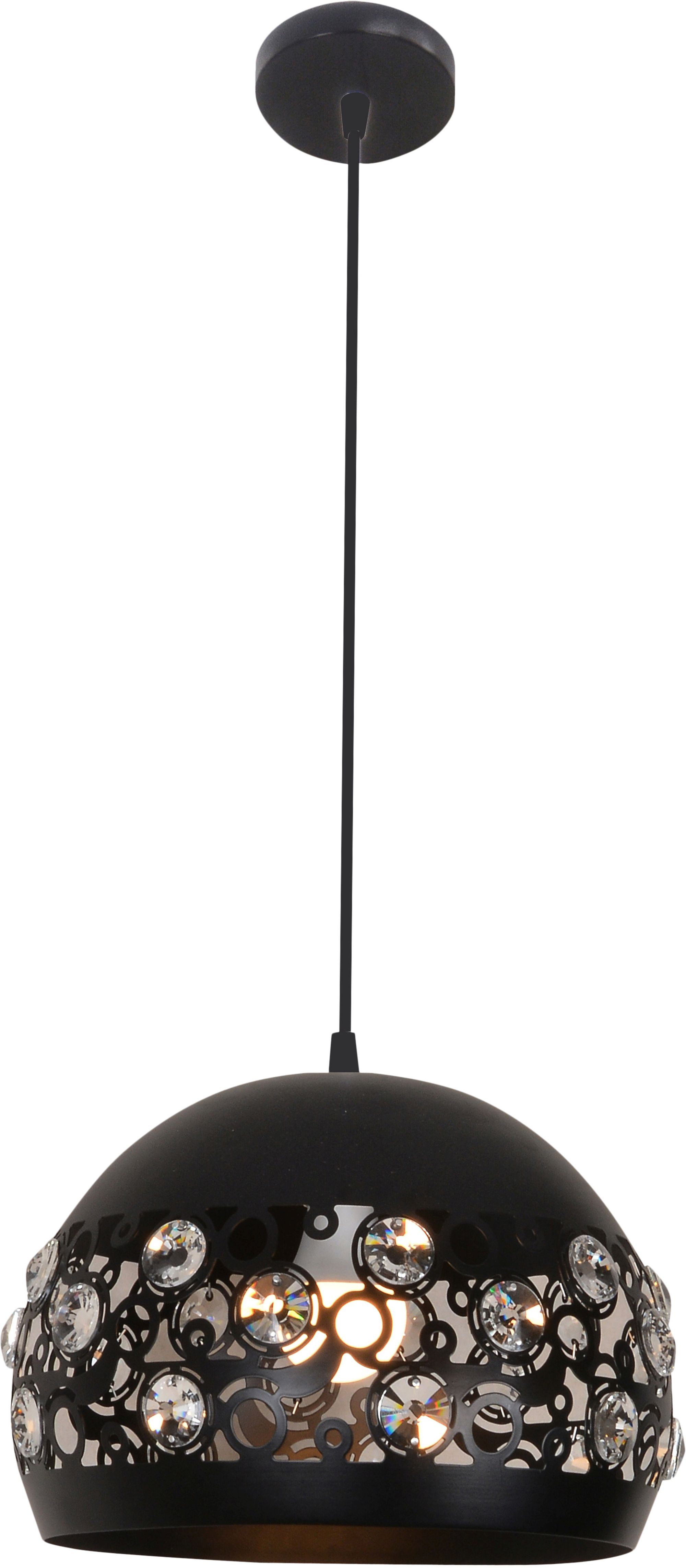 Candellux Jolina lampă suspendată 1x40 W negru 31-69696