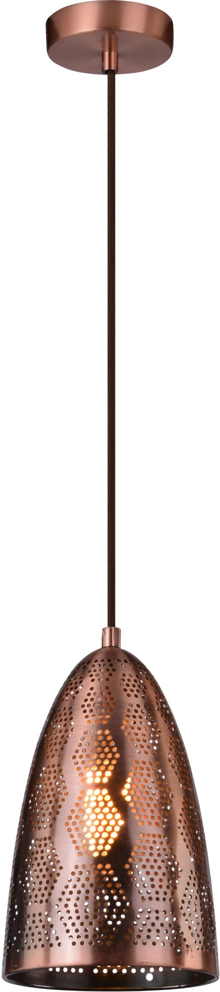 Candellux Sfinks lampă suspendată 1x60 W cupru 31-43313