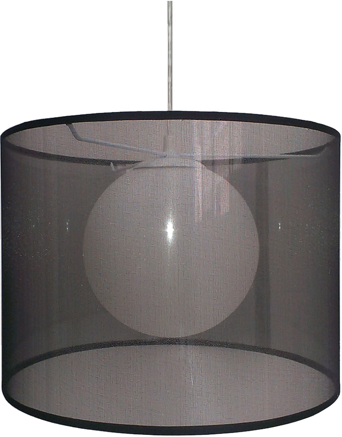 Candellux Chicago lampă suspendată 1x60 W negru 31-24879