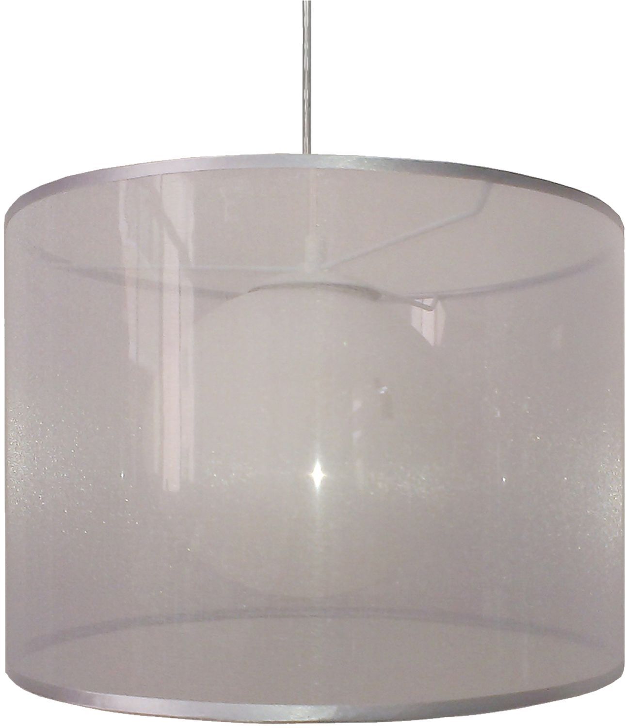 Candellux Chicago lampă suspendată 1x60 W argint 31-24916