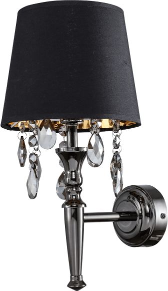 Light Prestige Vigo lampă de perete 1x40 W negru-crom LP-0412/1WBK