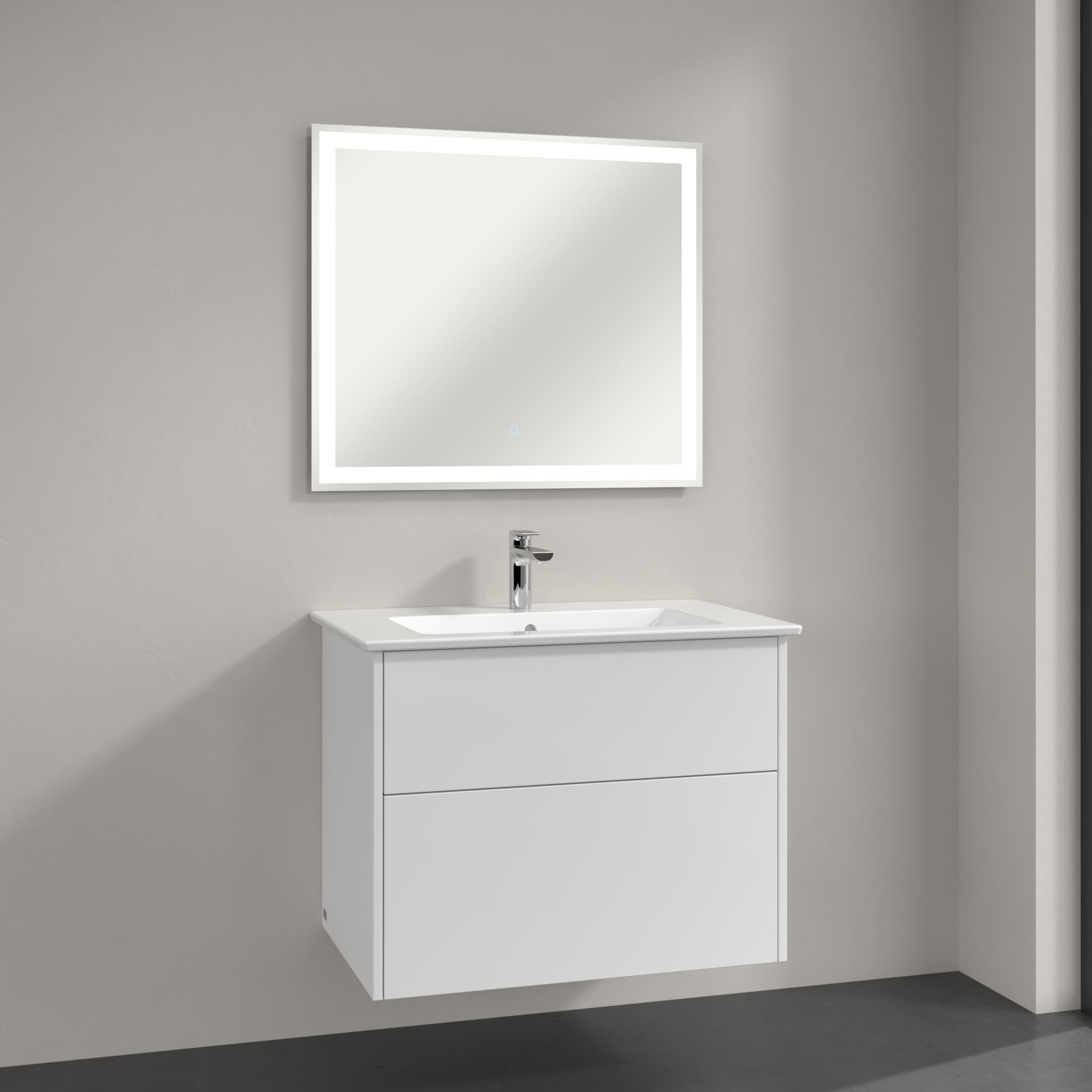 Villeroy & Boch Finero lavoar cu dulap și oglindă 80 cm alb S00302DHR1