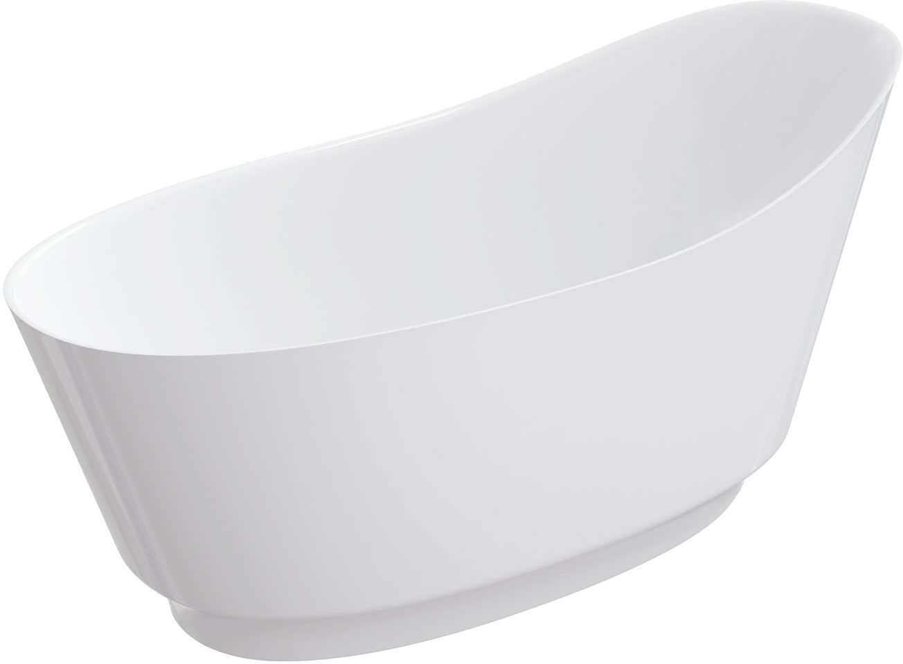 Omnires Neo M+ cadă freestanding 158x72 cm ovală alb NEO158SWWBP