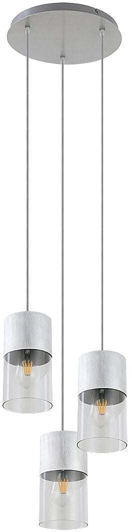 Rabalux Zelkova lampă suspendată 3x40 W transparent-aluminiu 3155