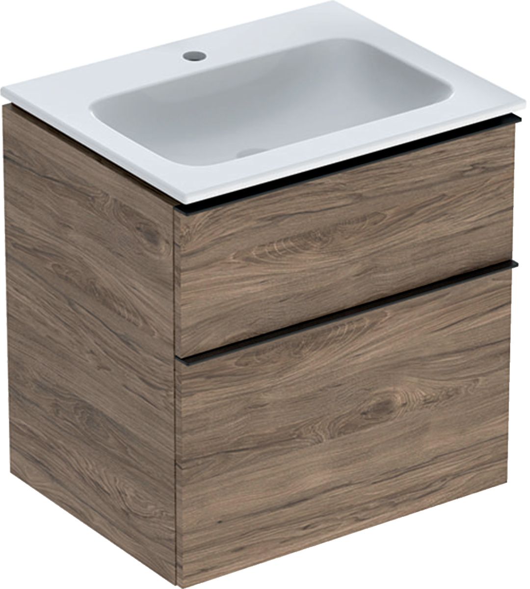 Geberit iCon lavoar cu dulap 60 cm nucă 502.335.JR.1