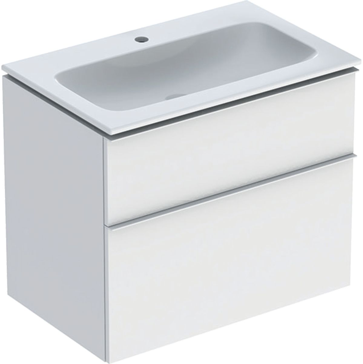 Geberit iCon lavoar cu dulap 75 cm alb 502.336.01.3