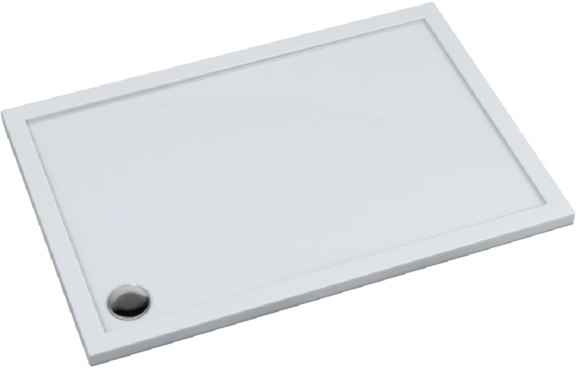 Schedpol Corrina New cădiță de duș dreptunghiulară 120x100 cm alb 3.4355