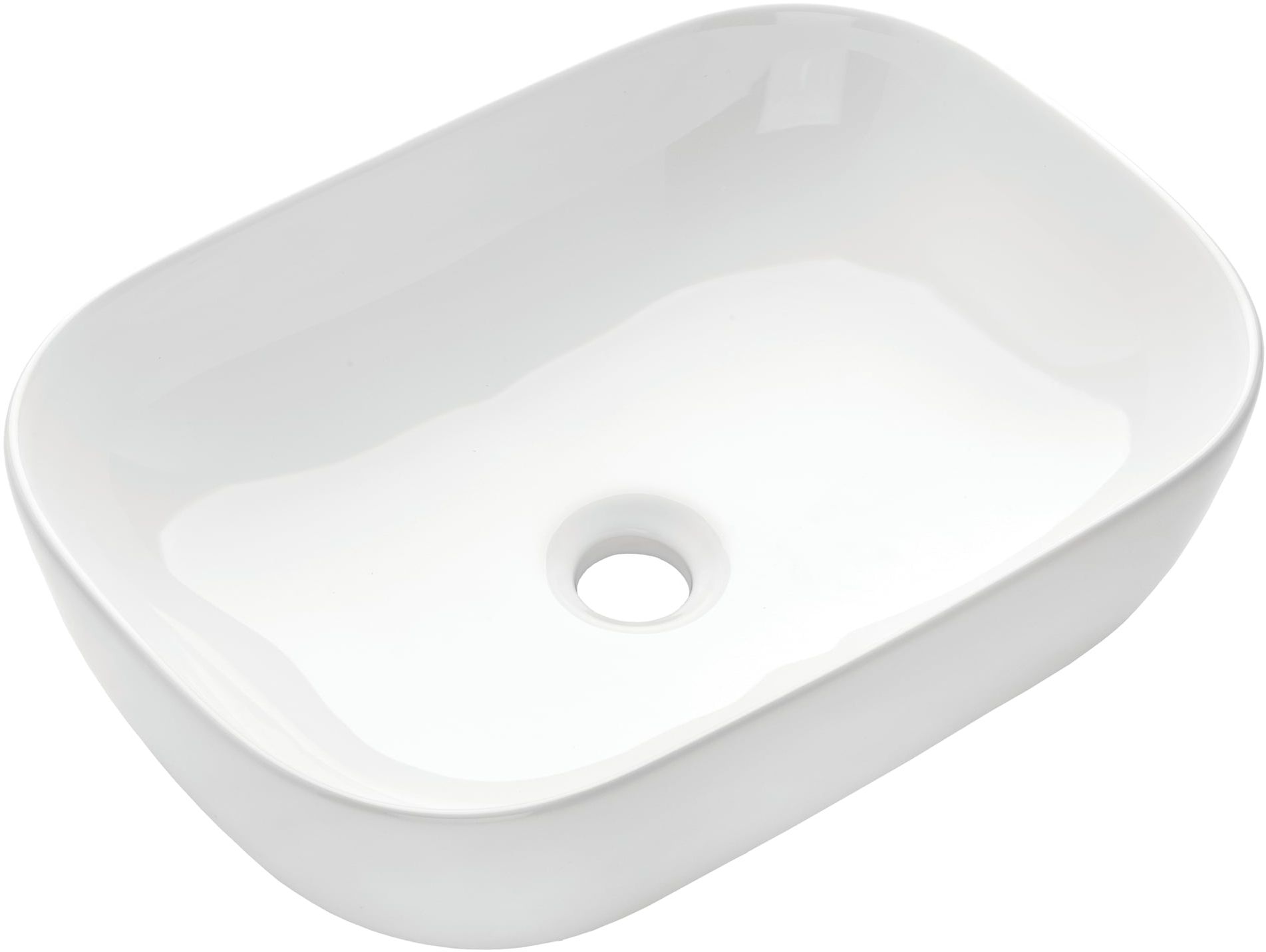 Invena Vitoria lavoar 45.5x32 cm dreptunghiular de blat alb CE-48-001