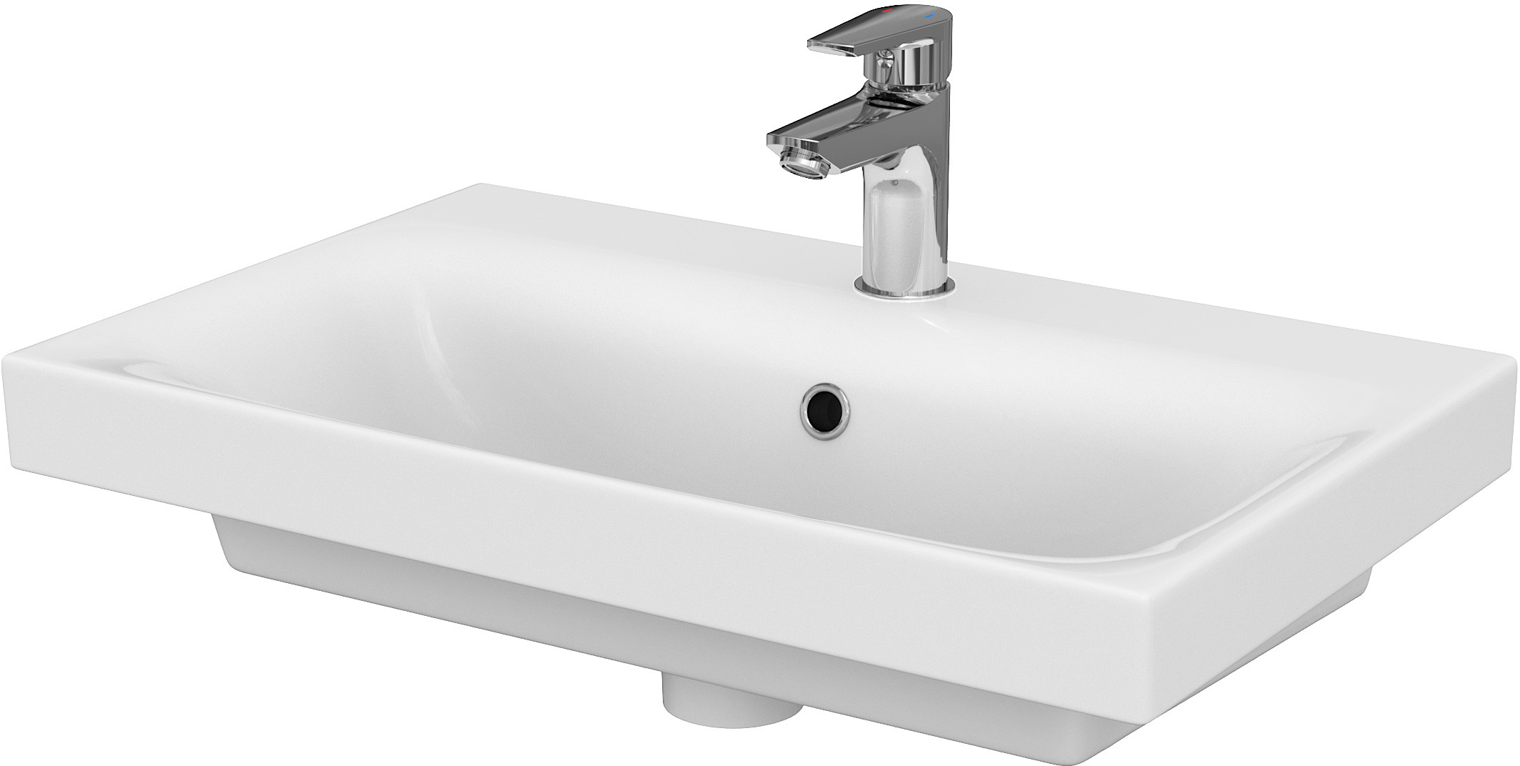 Cersanit Moduo lavoar 60x38 cm dreptunghiular mobilier alb K116-010-ECO