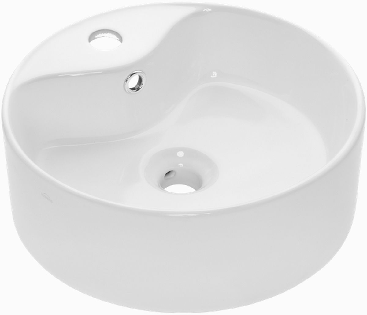 Invena Granada lavoar 41x41 cm rotund de blat alb CE-44-001