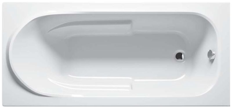 Riho Columbia cada dreptunghiulară 150x75 cm alb B002001005