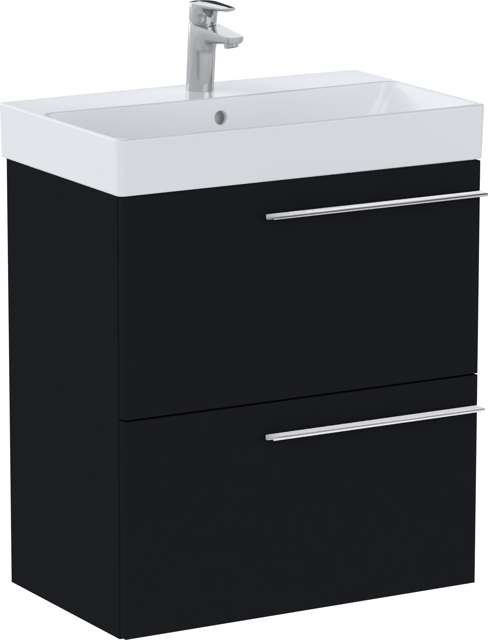 Roca Ella lavoar cu dulap 60 cm negru A851916532