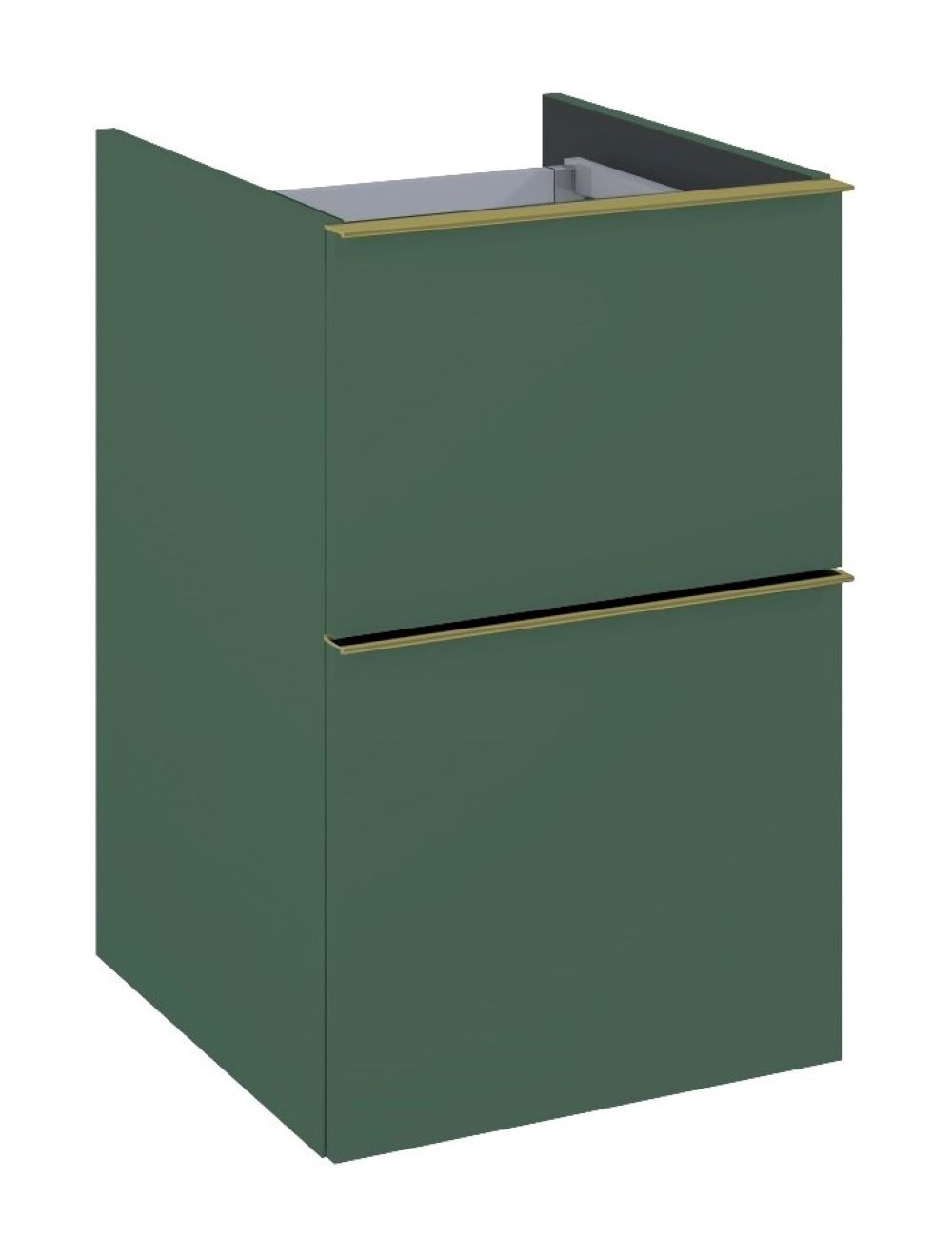 Elita Look dulap 40x44.9x63.5 cm laterala pe perete verde RE080401027010
