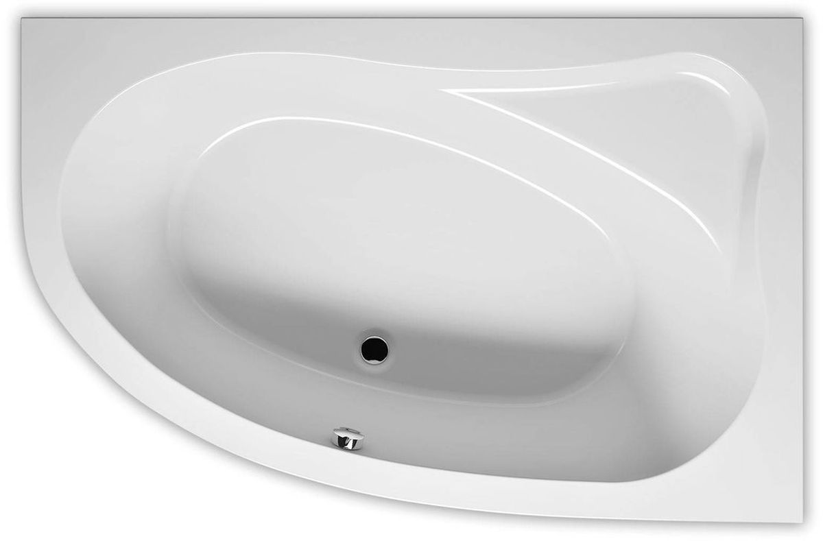 Riho Aryl cadă de colț 153x100 cm partea stângă alb B022001005