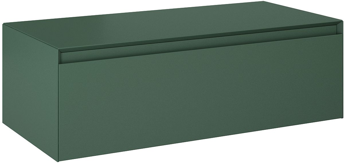 Elita Split Slim dulap cu blat 100x45.8x31.9 cm laterala pe perete verde RE081004057010