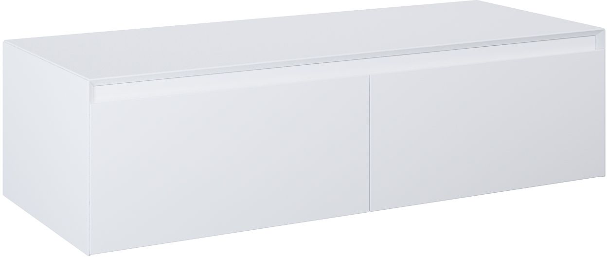 Elita Split Slim dulap cu blat 120x45.8x31.9 cm laterala pe perete alb RE081204055290