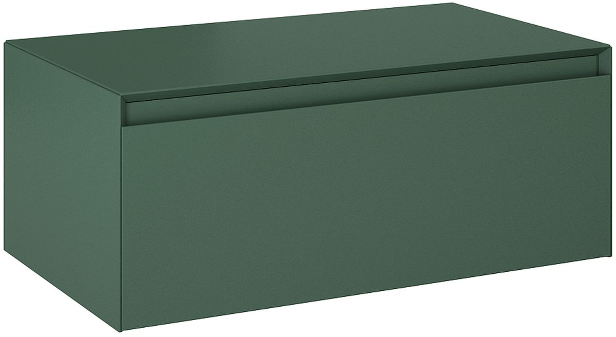 Elita Split Slim dulap cu blat 80x45.8x31.9 cm laterala pe perete verde RE080804057010