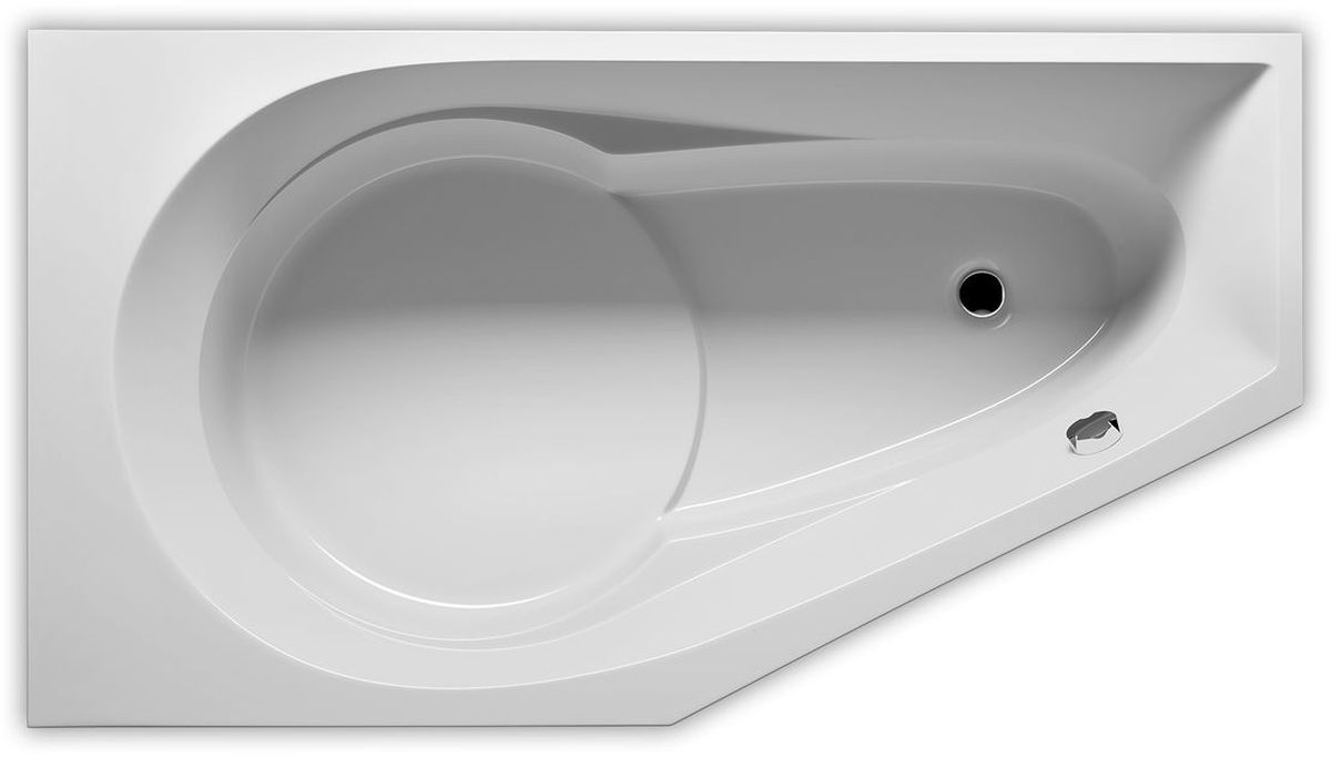 Riho Yukon cadă 160x90 cm partea dreaptă alb B008001005