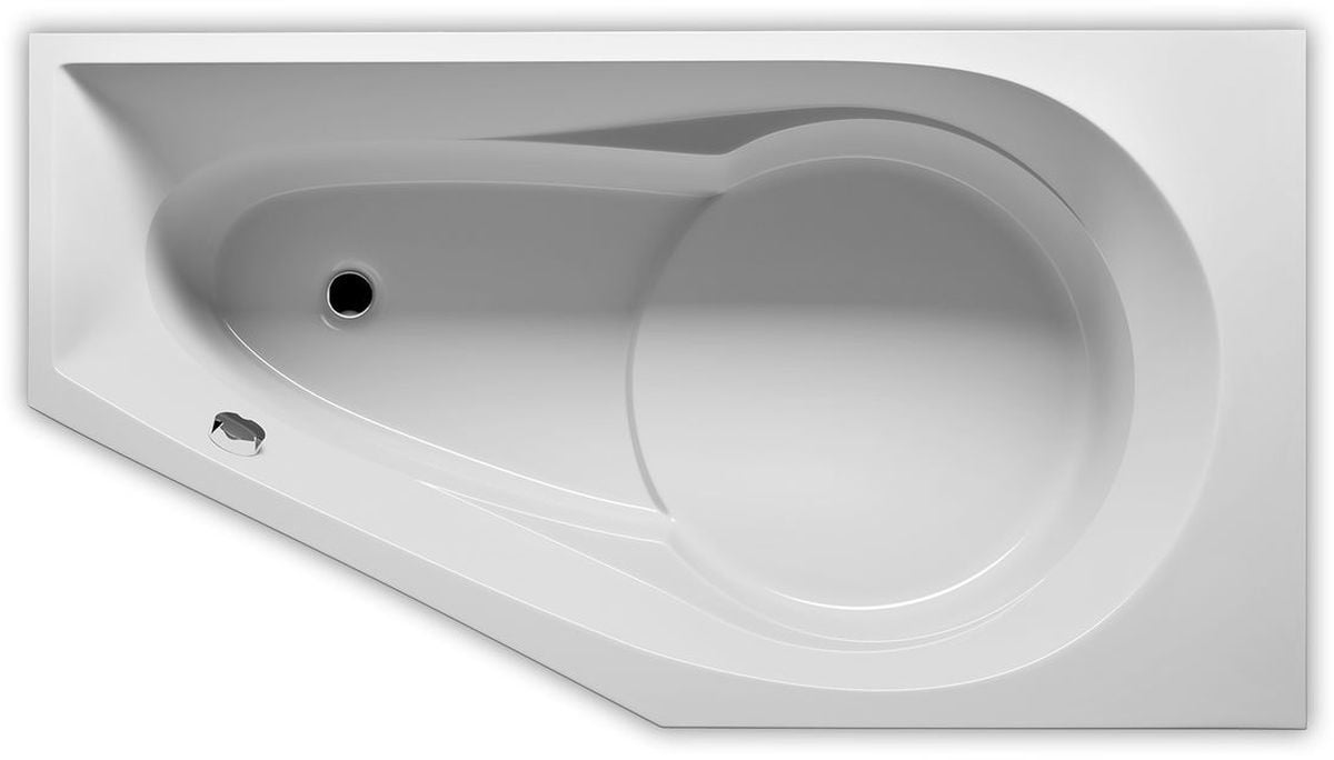 Riho Yukon cadă de colț 160x90 cm partea stângă alb B009001005
