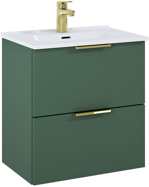 Elita Street Plus lavoar cu dulap 51.3 cm verde 168898