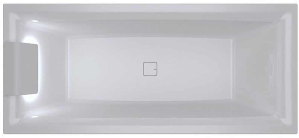 Riho Still Square LED cada dreptunghiulară 180x80 cm alb B099004005