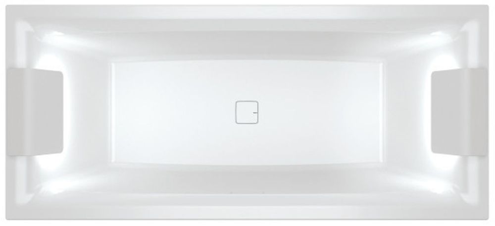 Riho Still Square LED cada dreptunghiulară 170x75 cm alb B100005005