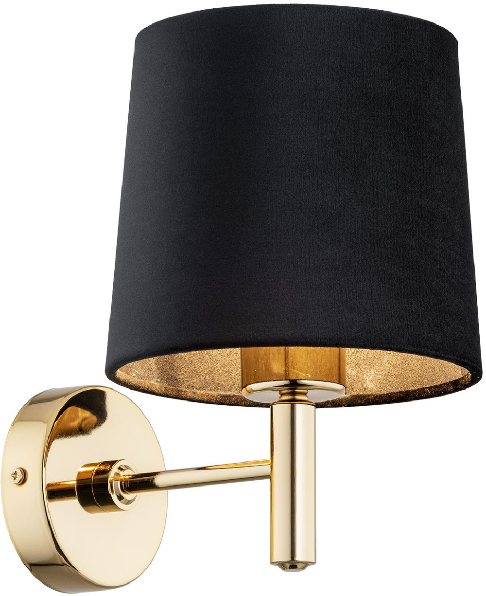 Argon Portoryko lampă de perete 1x15 W negru-alamă 4729