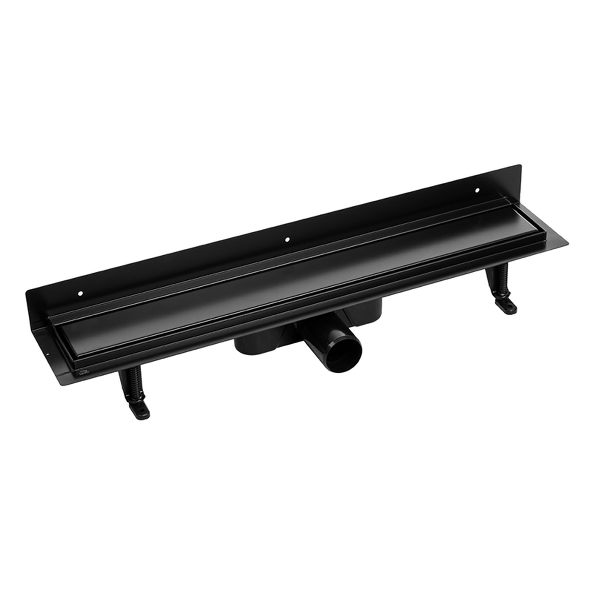 Laveo Basso rigolă liniară cu grătar 60 cm negru COB761D