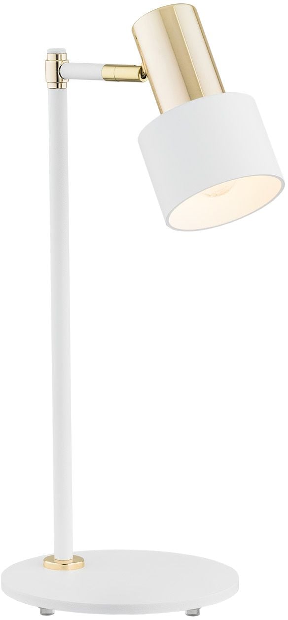 Argon Doria veioză 1x15 W alb-alamă 4256