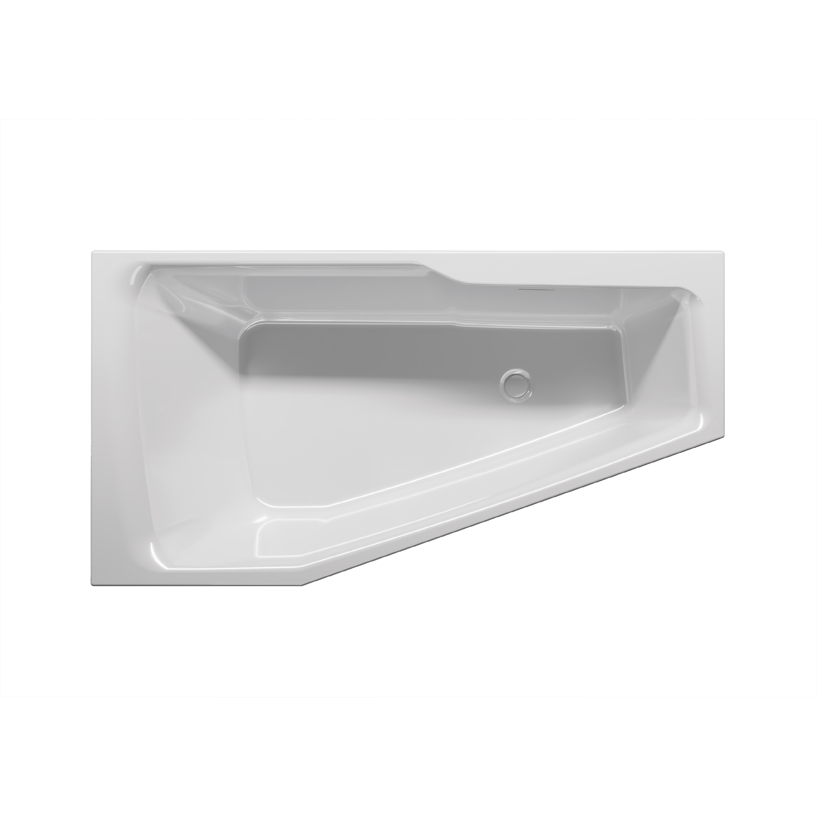 Riho Rethink Space Plug&Play cadă cu carcasă 170x90 cm partea dreaptă alb B113005005