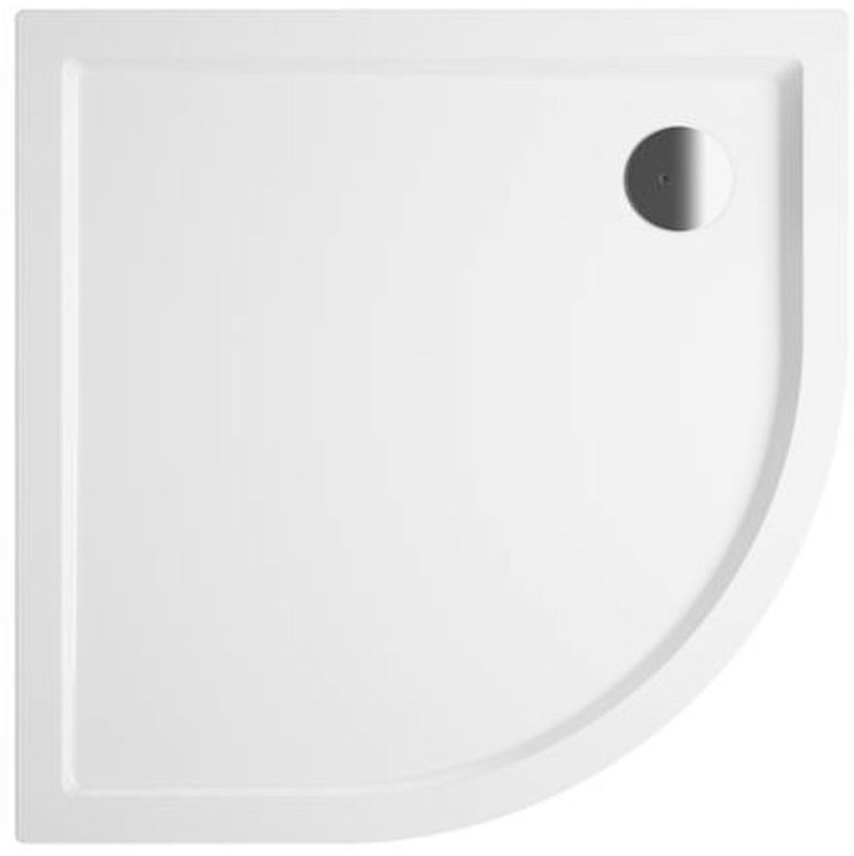 Riho Zurich cădiță de duș semirotundă 120x120 cm alb D001024005