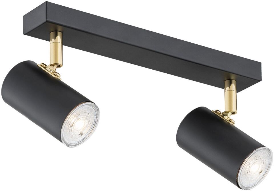 Argon Lagos lampă de tavan 2x5 W negru-alamă 891