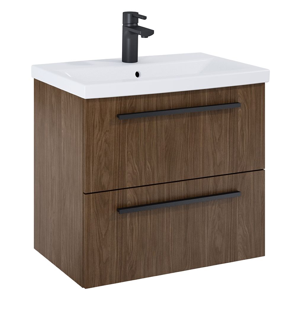 Elita Kwadro Plus dulap 56.9x39.6x53 cm dulap atârnat sub chiuvetă nucă 168956
