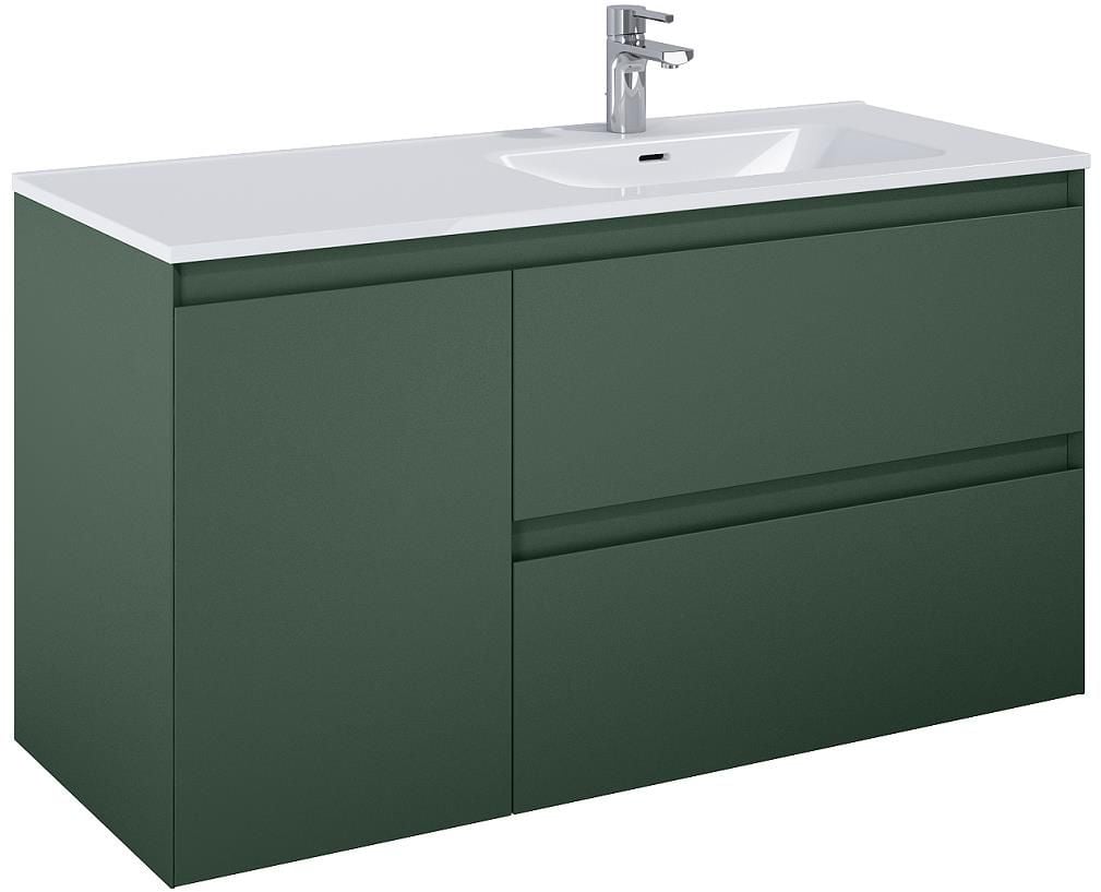 Elita Split dulap 120x45.8x63.5 cm sub chiuveta pe perete verde 169018