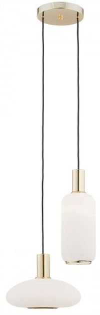 Argon Sagunto lampă suspendată 2x15 W alamă-opal 896