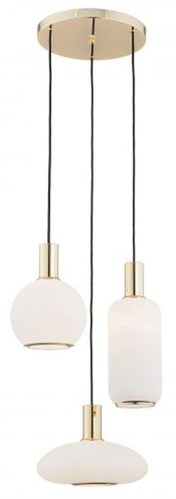 Argon Sagunto lampă suspendată 3x15 W alamă-opal 1489