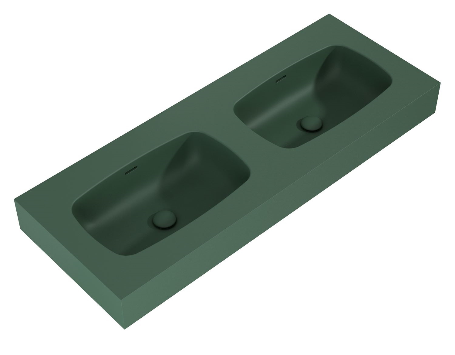 Elita Dimple lavoar 121x46 cm dreptunghiular clasică-dublă verde RE041200027010