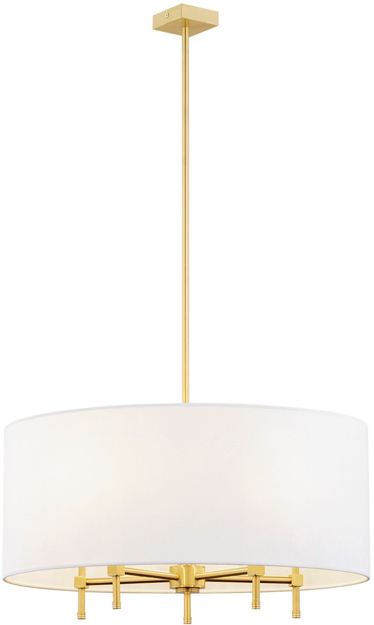 Argon Abbano lampă de tavan 5x7 W alb-alamă 2132