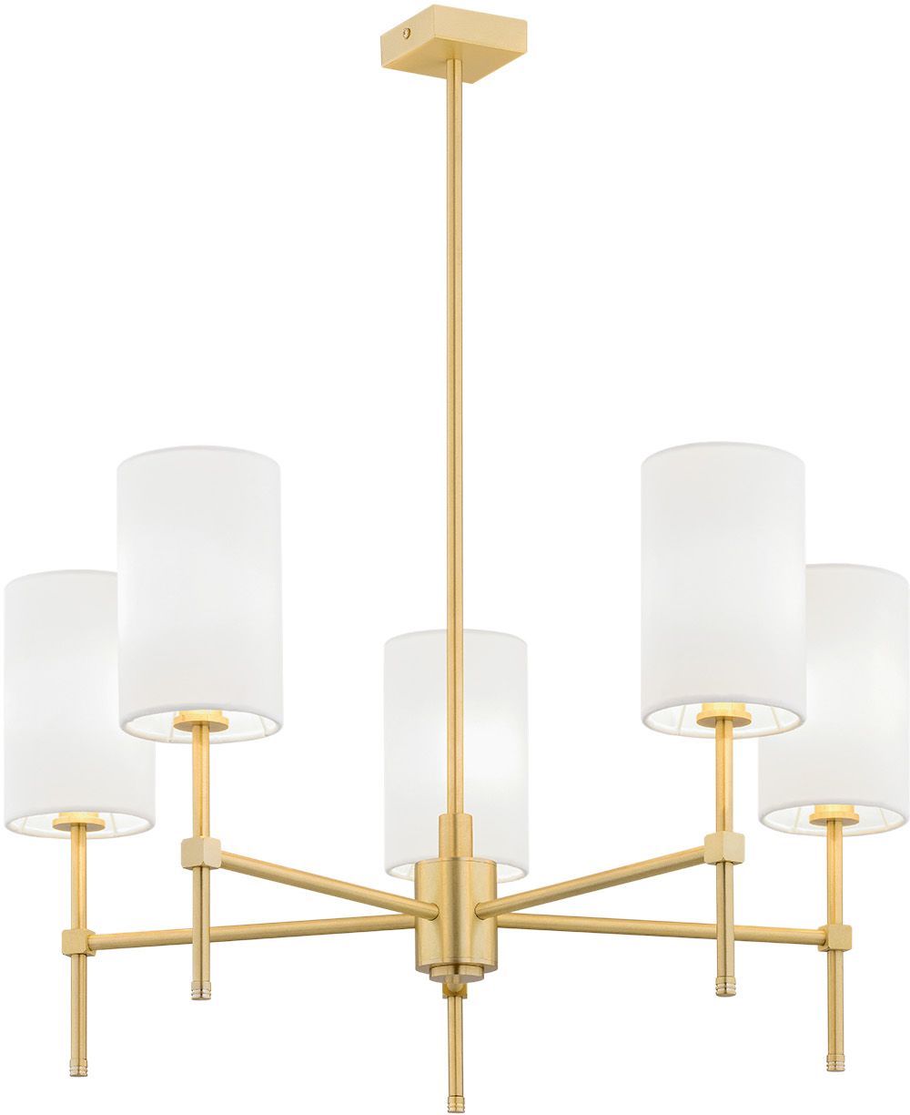 Argon Abruzzo lampă de tavan 5x7 W alb-alamă 2134