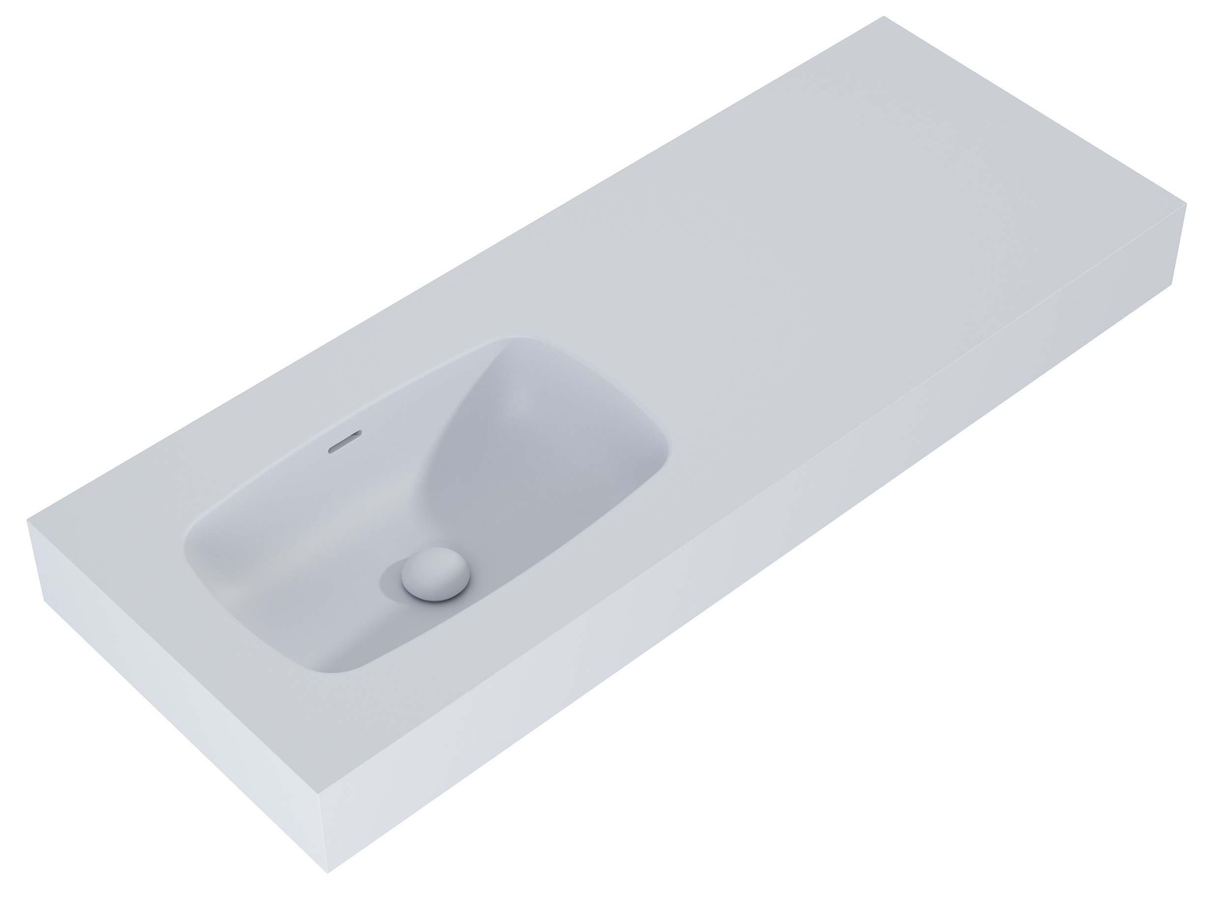 Elita Dimple lavoar 121x46 cm dreptunghiular clasică gri/piatră RE041201027040