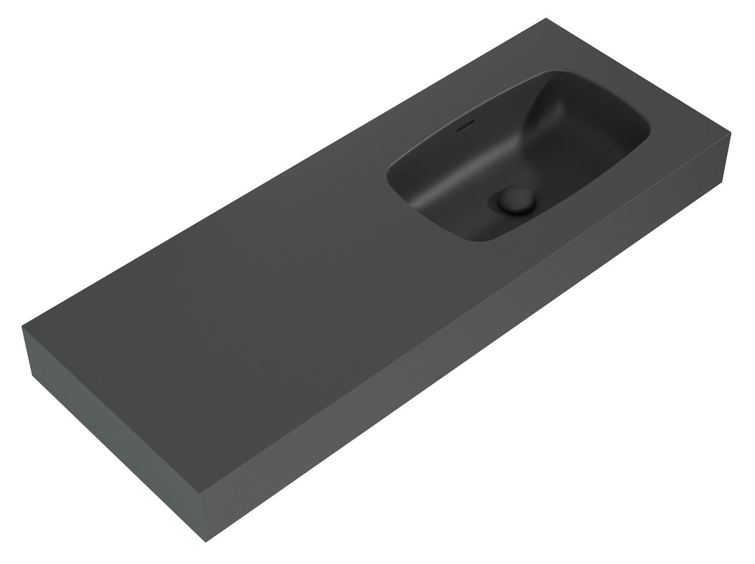 Elita Dimple lavoar 121x46 cm dreptunghiular clasică antracit RE041202026010