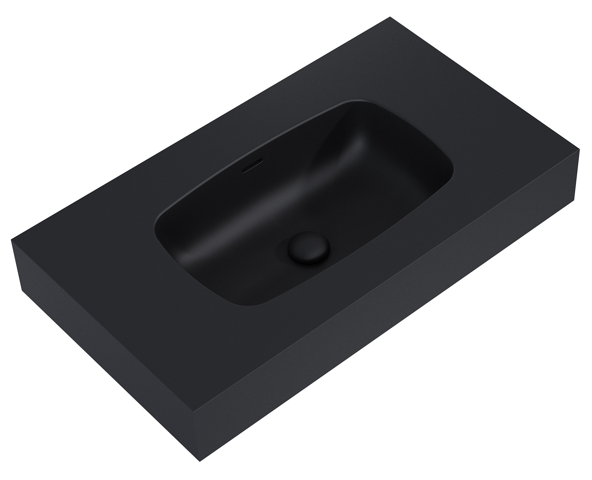 Elita Dimple lavoar 80.6x46 cm dreptunghiular clasică negru RE040800027160