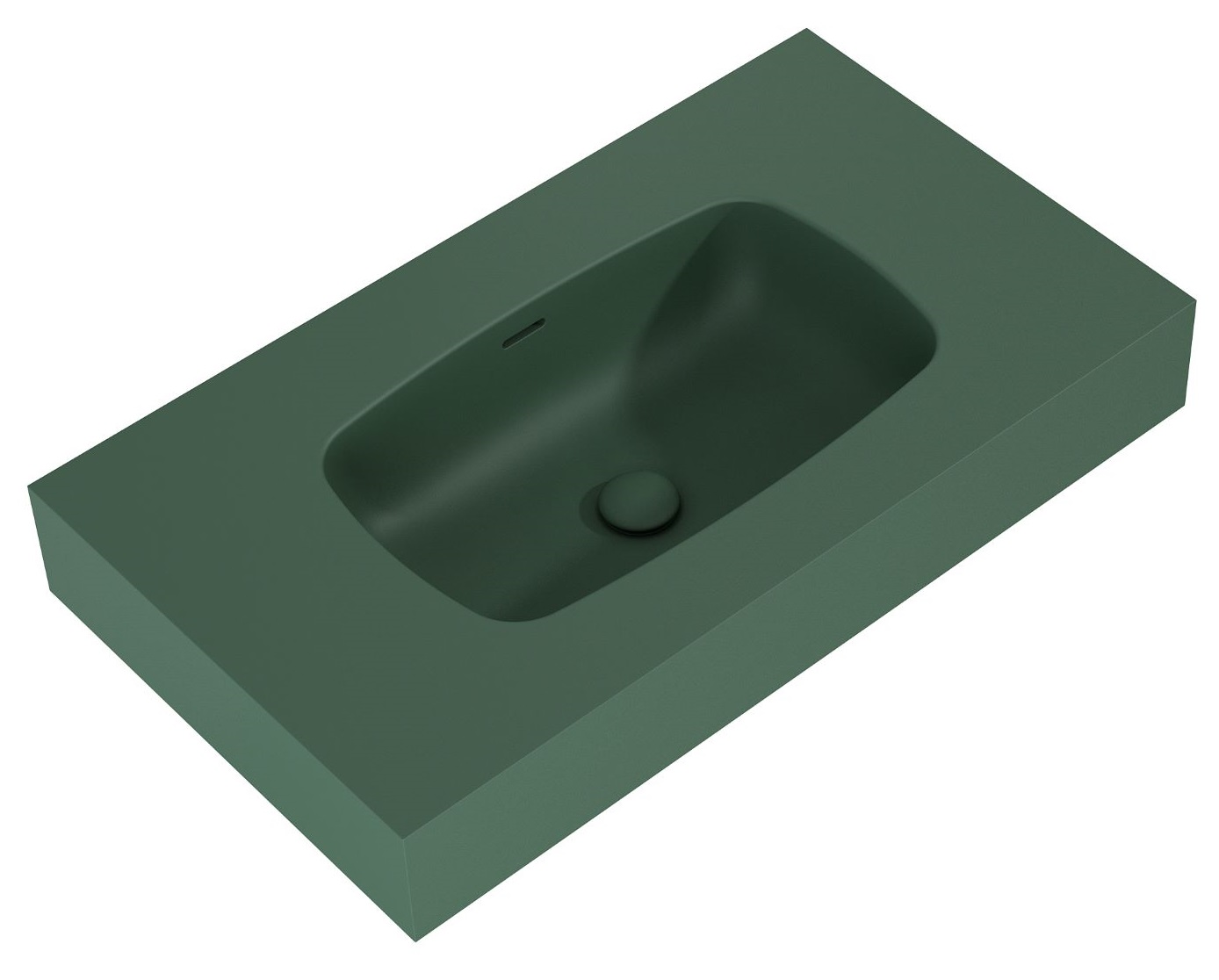 Elita Dimple lavoar 80.6x46 cm dreptunghiular clasică verde RE040800027010