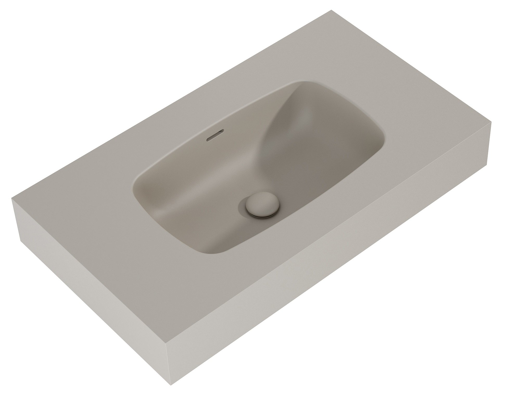 Elita Dimple lavoar 80.6x46 cm dreptunghiular clasică maro/bej RE040800027020